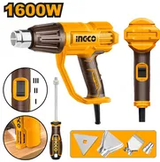 Pistola de Calor INGCO 1600W - 3 Temperaturas (50°C, 450°C, 550°C) + Accesorios Incluidos - Envío Rápido - Img 49516836