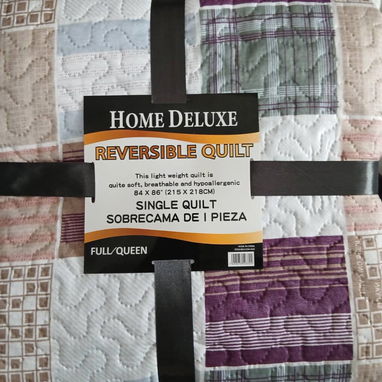 Cubrecama reversible Full/Queen (mon) - 9/10