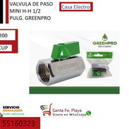 Llave de paso mini hembra-hembra 1/2 pulgada 1200 cup - Img 56209267