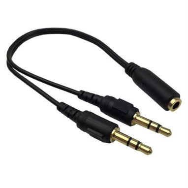 Adaptador de audio y micro 3.5mm 2x1 y 1x2 - Img 126618453