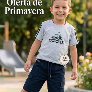 Conjuntos de pulovers y shorts para niños - 6/10