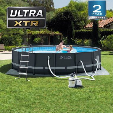 Piscina elevada Ultra XTR® Frame con bomba de filtro de arena – 16′ x 48″ - 2/10