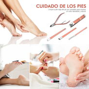 Kit De Manicure Pedicura De Acero Inoxidable Rosa 18 Piezas, uidado Facial / de Manos y Pies, Nuevo en Caja - Img 44112235