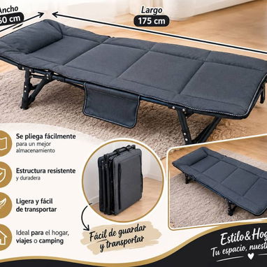 Cama plegable portátil o canapé (Plaza) - 2/2