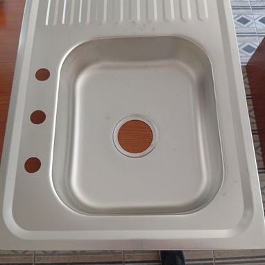 FREGADERO DE ACERO INOXIDABLE CON ESCURRIDOR A LA DERECHA - 2/5