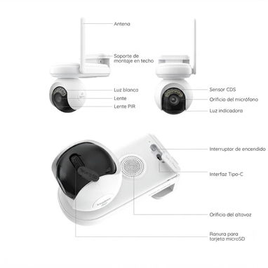 Cámara solar de seguridad 4K inalámbrica con visión nocturna color - REOLINK Altas PT Ultra 4K + Panel Solar 6W ☀️🌐 - 3/3