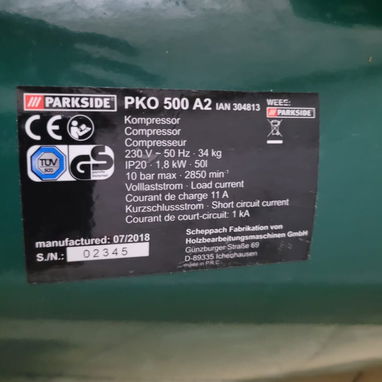 💨 COMPRESOR DE AIRE 1.8 kW + HERRAMIENTA NEUMÁTICA – NUEVO – USD 500 - 2/5