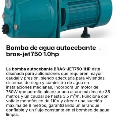 Variedad de modelos de Bombas de agua (40usd, 45 usd, 60 usd y 70 usd) - Img 124168732