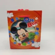 Bolsa de Regalo de cartón de temática Mickey (Con asa) Description Color: naranja 15x12 cm Material: cartón Precio: 1.2 - Img 50264303