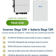 Inversor y batería DEYE 12k Y 12kWh - Img 58259956