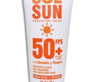 Protector solar sol sun facial y corporal de 50 fps + protección a radiaciones uva de 100 g - Img main-image