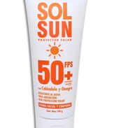 Protector solar sol sun facial y corporal de 50 fps + protección a radiaciones uva de 100 g - Img 45408750