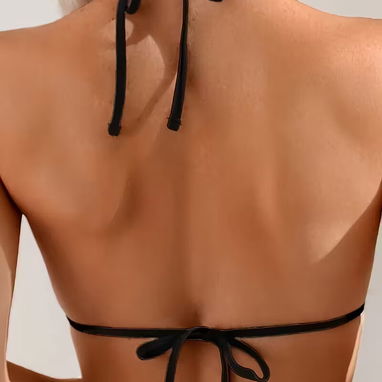 Tusa Traje de Baño Enterizo para Mujer - Cuello Alto con Apertura en la Espalda - Img 110871632