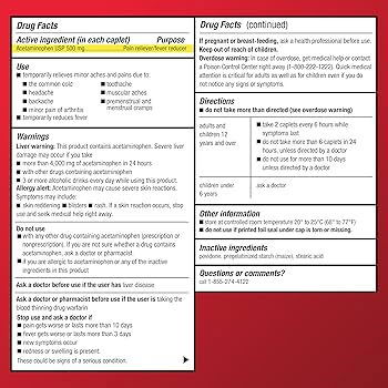 Acetaminophen 500 mg - Img 117380830