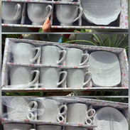 Juegos de tazas para café de cerámica de 12 piezas 🌸 Varios modelos - Img 54793317