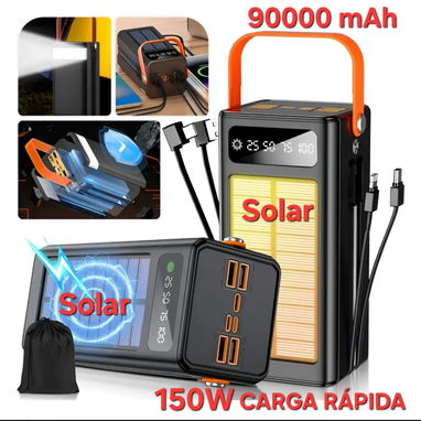 Banco de carga de energía 90000mAh/ Solar / 150W - 2/2