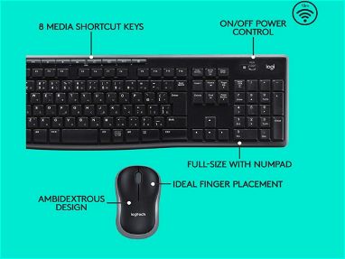 Kit Teclado y Mouse Logitech MK270 ORIGINALES* Kit teclado y mouse inalámbrico* mouse y teclado NUEVOS - Img 62074828