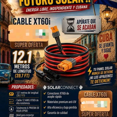 Panel solar 500w para Ecoflow y cables de 12 metros - Img 123370034