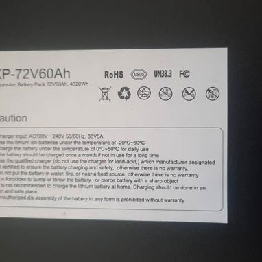 Se venden baterías para Triciclos del 72 V por 60 A - Img 126055666