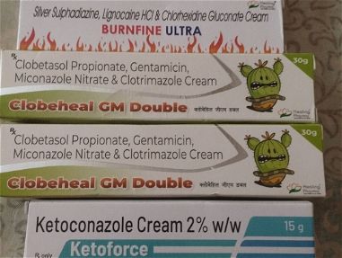 Ketoconazol en crema, Triple antibiótico en crema, sulfato de plata en crema (para quemaduras), - Img main-image
