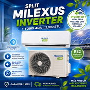 SPLIT MILEXUS INVERTER 1 TONELADA (12,000 BTU) 💵320 - Img 56017256