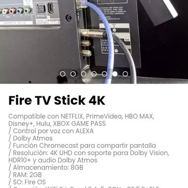Fire TV Stick 4K. Control por voz con ALEXA. Nuevo - Img 112615013