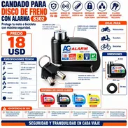 🔐 CANDADO DE DISCO CON ALARMA 8302 🔐 - Img 57828679