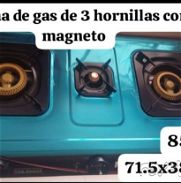 Cocina de 3 hornillas de gas con magneto - Img 44636717