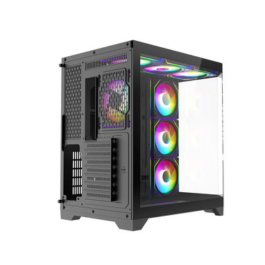 (X) CHASIS ATX Gaming Iceberg Crystal Edge – Vista Panorámica 3 Lados Vidrio Templado + 7 Ventiladores ARGB - Img 126474387