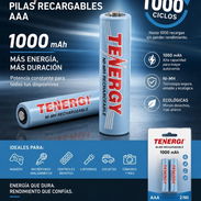 Pilas Recargables AAA TENERGI - Img 55764659