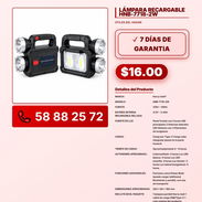 LÁMPARA RECARGABLE HNB-7718-2W VPT -0163 - Img 57843253
