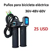 R07 Vendo Puños acelerdadores para bicicletas eléctricas, con chucho y pizarra, 36V y 48V - Img 55425785