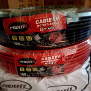 Cable Fotovoltaico 6 mm² (10 AWG) – Marca Proefix Por metro 3 usd. Múltiplos de 5. Rollo de 100m 280 usd. - Img 52432885