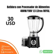 Batidora con Procesador de Alimentos 400W/110V 1.5 Litros ROYAL - Img 55633464