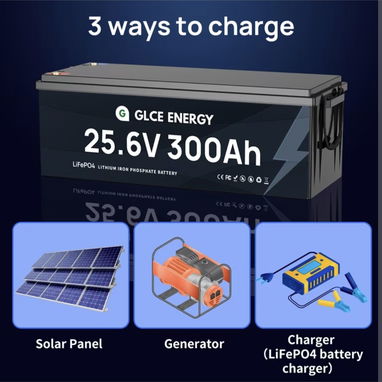 Batería de litio de 25.6V 300Ah (dimensiones: 640mm x 245mm x 220mm, peso: 48.7kg) - 2/6