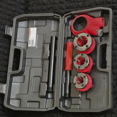 Juego de tarrajas para plomería (se puede trabajar en acero, galvanizado, cobre , bronce aluminio, plástico, teflón) - 4/4