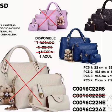 JUEGOS DE CARTERAS - BOLSOS PARA EL GIM -BANDOLERAS BOLSO DE PLAYA - Img 122953043