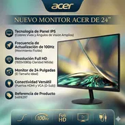 Monitor Acer de 24" FULL HD (1920x1080p)-IPS -100Hz -HDMI y VGA (D- Sub) - Img 55587108