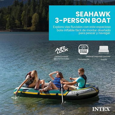 📌 Bote inflable SEAHAWK 3 – Marca INTEX 🚤. - 2/2