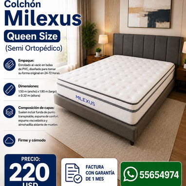 Colchones originales EKO y MILEXUS (cameros, queen y king) - Img 125826020