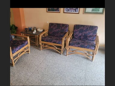 Muebles de mimbre para sala o terraza - Img 59344321