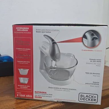 Batidora de Mano Merenguera Con 2 Bowl 3.7- 4.2Lts 250 W Con Pedestal. Domicilio Incluído en La Habana - Img 123316237