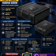 ⚡️1000VA/600W⚡️BACKUP/UPS DE PC CON 12 TOMAS 1000VA 600W BATERIA 12V9A. MENSAJERÍA CON FACTURA Y GARANTÍA. 📲 54833699 - Img 55709556
