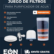 Juego De Filtros Para Purificador De Agua EÓN - Img 56302171