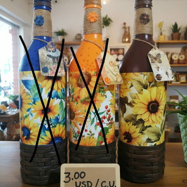 Botellas artesanales para decorar el hogar - Img 123338142