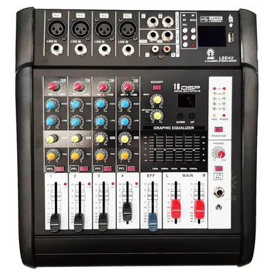 Mixer, Consola de Audio Auto amplificada. Mezcladora amplificada 4 canales - Img 119179377