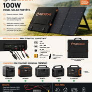 🔋 Panel Solar Portátil FlexSolar 100W – Nuevo 🔋 💲Precio: $170 USD - Img 56529827