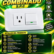 TOMACORRIENTE COMBINADO S.P.C, ENTREGA DE FACTURA, NUEVO EN SU EMPAQUE. VARIEDAD DE ARTÍCULOS DE FERRETERÍA - Img 57411337