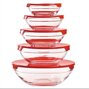 Juegos de posuelos de cristal Medida: 9 cm, 10.5 cm, 13 cm, 14 cm y 17 cm. - 3/3