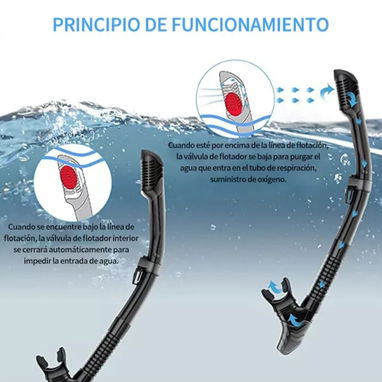 Máscaras de bucear un vidrio panorámico y Snorkel - Img 113139232